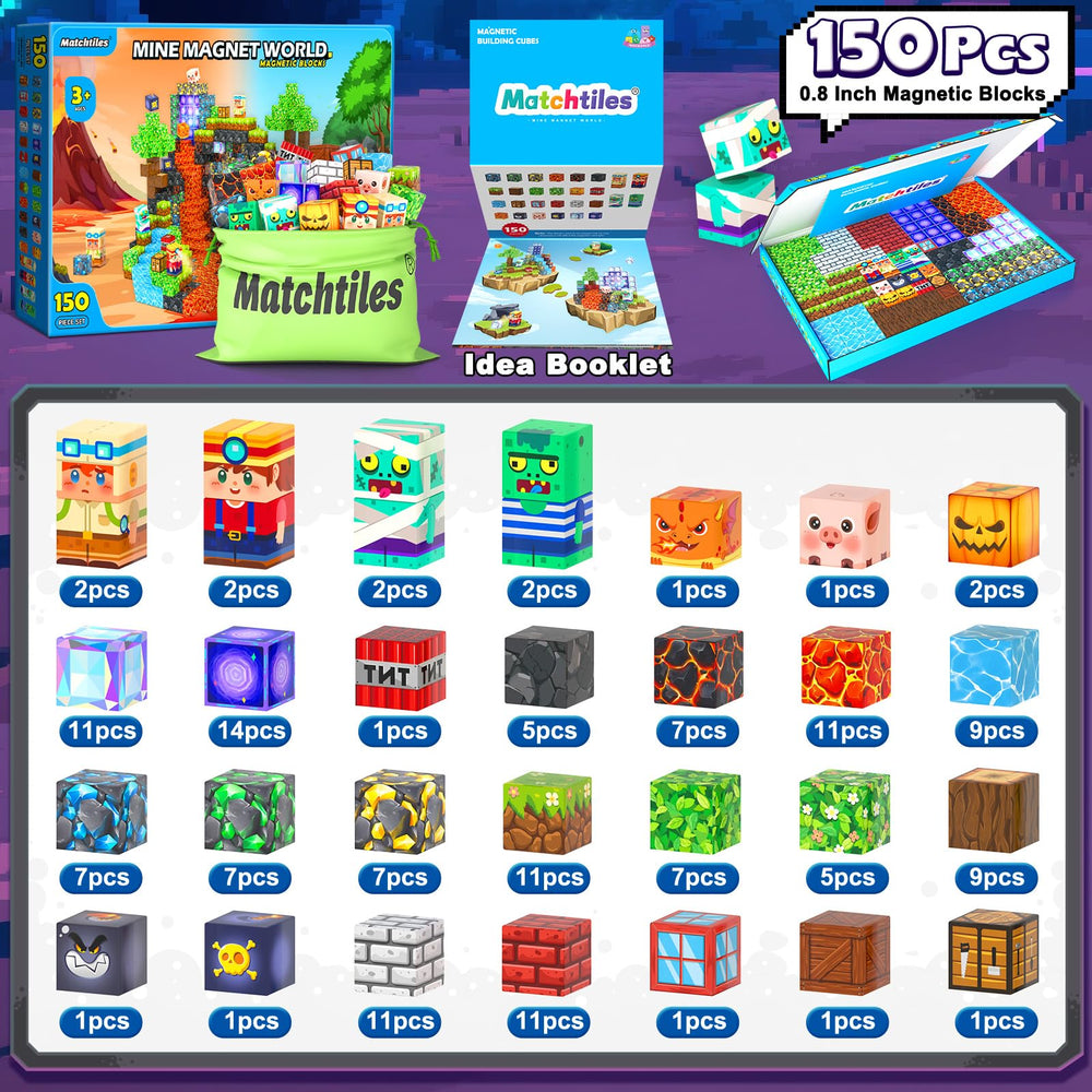 Matchtiles magnetic blocks safe-edge design for confident playtime