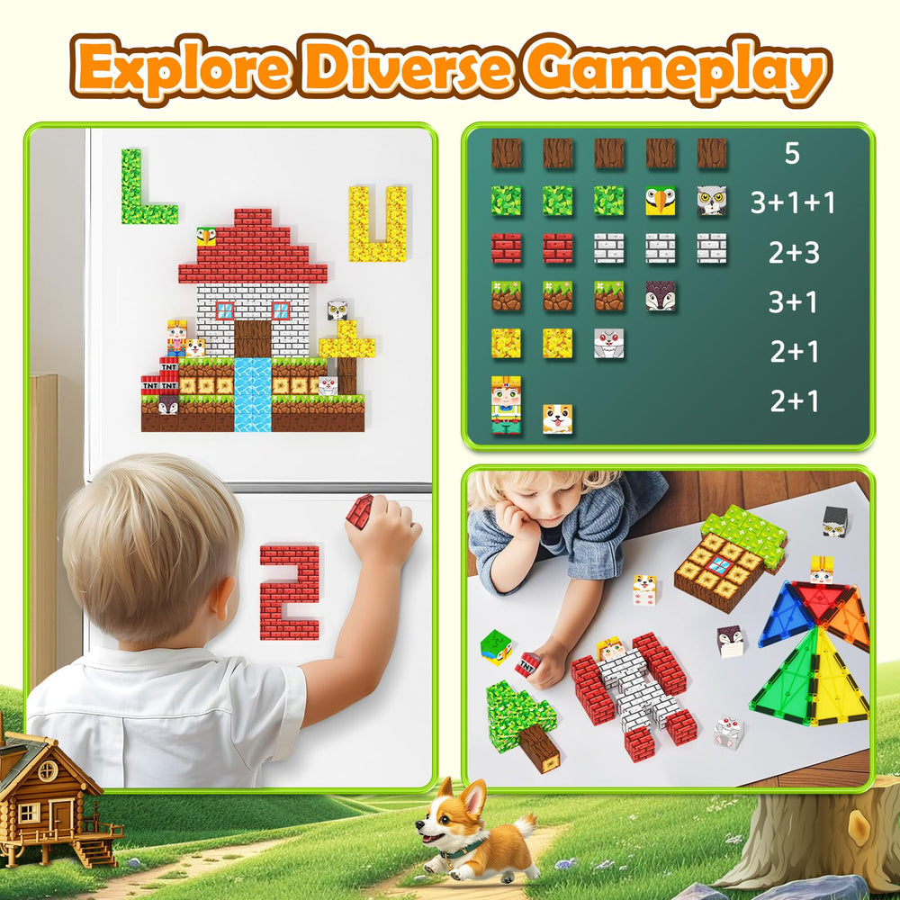 Matchtiles STEM educational toy supports spatial reasoning and fine motor skills