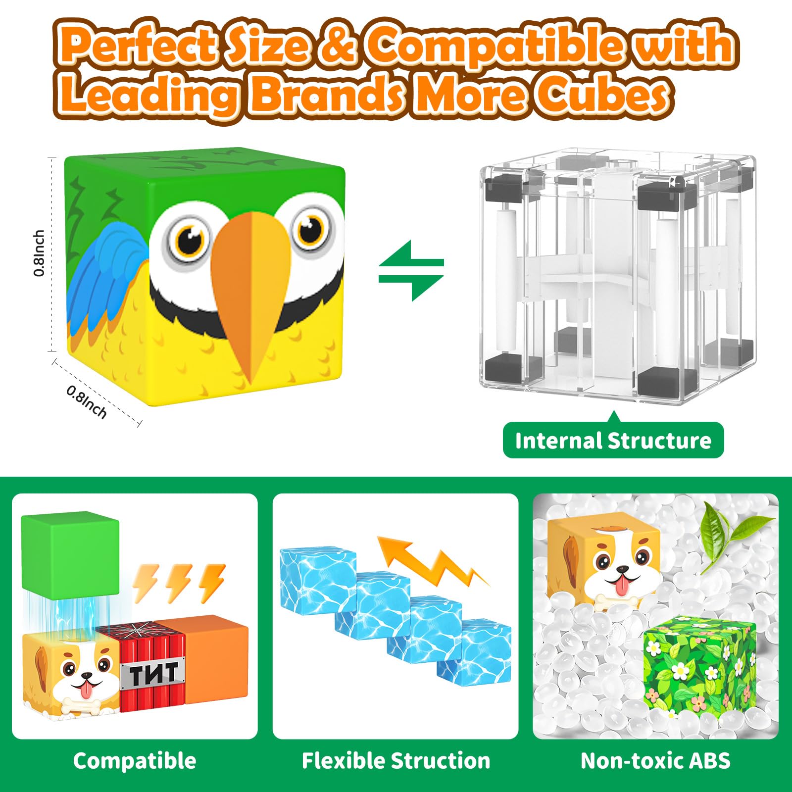 Matchtiles universal compatibility with other magnet cube brands for expansion