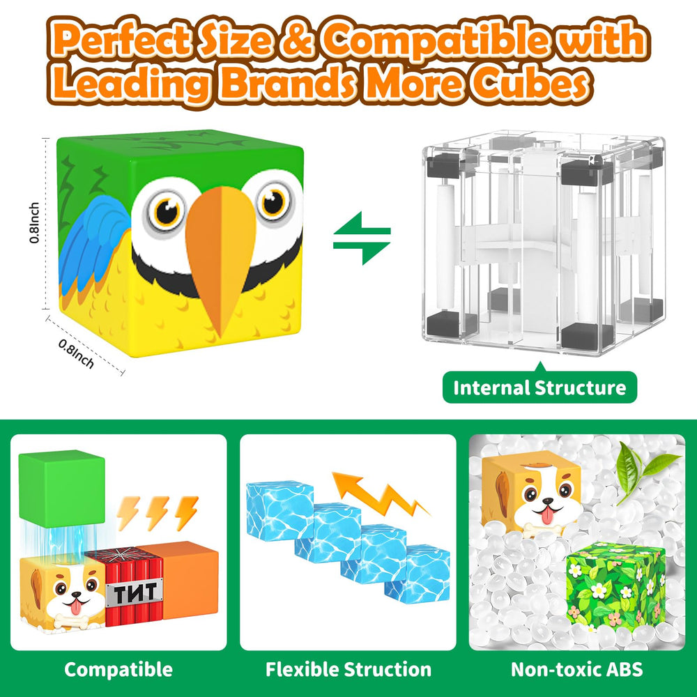Matchtiles universal compatibility with other magnet cube brands for expansion