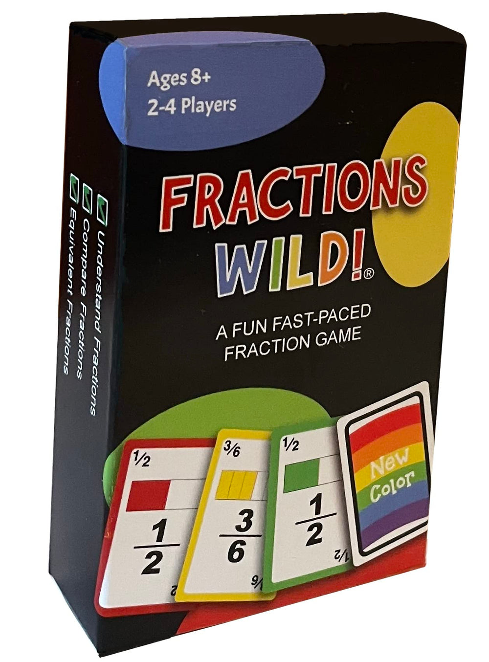 Math Magic Fractions Wild card play demonstrates quick fraction-color matching for confident learners.