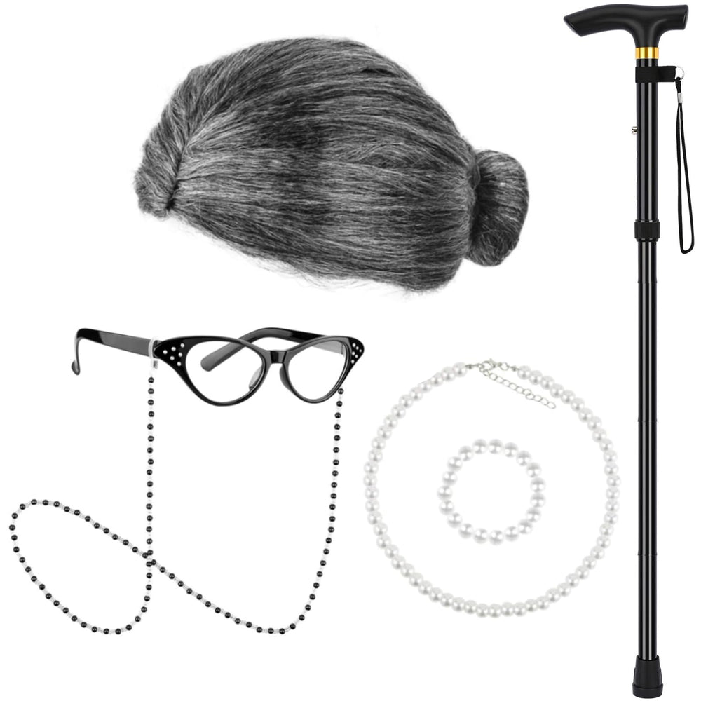 Matiniy granny wig for a vintage cosplay look and comfortable wear.