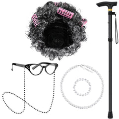 Matiniy granny wig for an authentic old-lady look and cosplay fun.