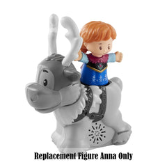 Anna replacement figure compatible with Fisher-Price Little People Frozen Anna & Sven set by Mattel.