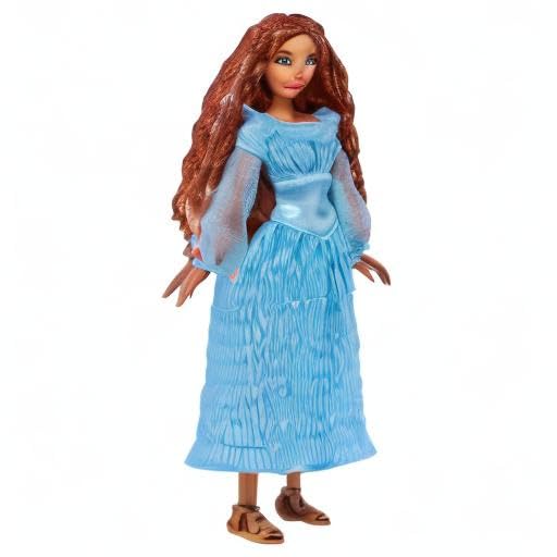 Mattel Ariel-doll-packaging-art displays a movie-inspired toy for gifting.
