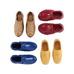 Mattel Barbie Ken GWF12 close-up showing a variety of shoe designs for creative play