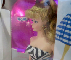 Mattel Barbie Original 1959 Blonde Doll packaging, preserved for safe display.
