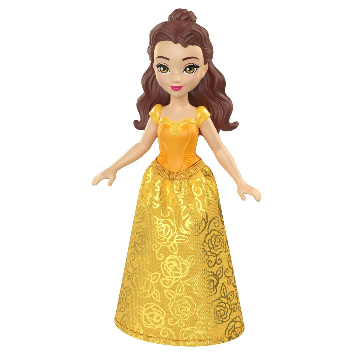 Mattel Belle 9 cm articulated doll for poseable imaginative play.