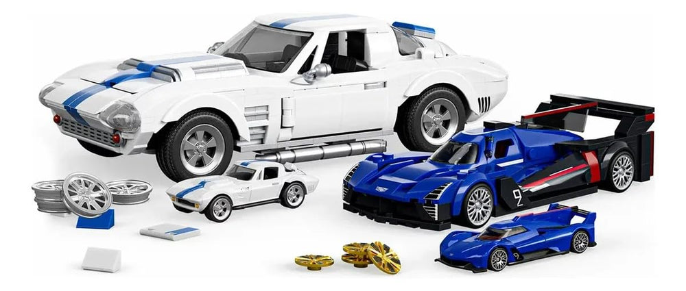 Mattel Brick Shop exclusive metal car included in set