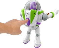 Mattel Buzz Lightyear helmet opening and closing enhances movie-inspired costume play.