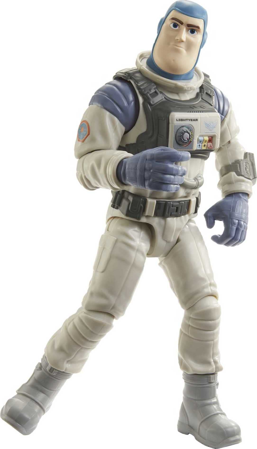 Mattel Buzz Lightyear XL-01 action pose for battle and flight scenes.