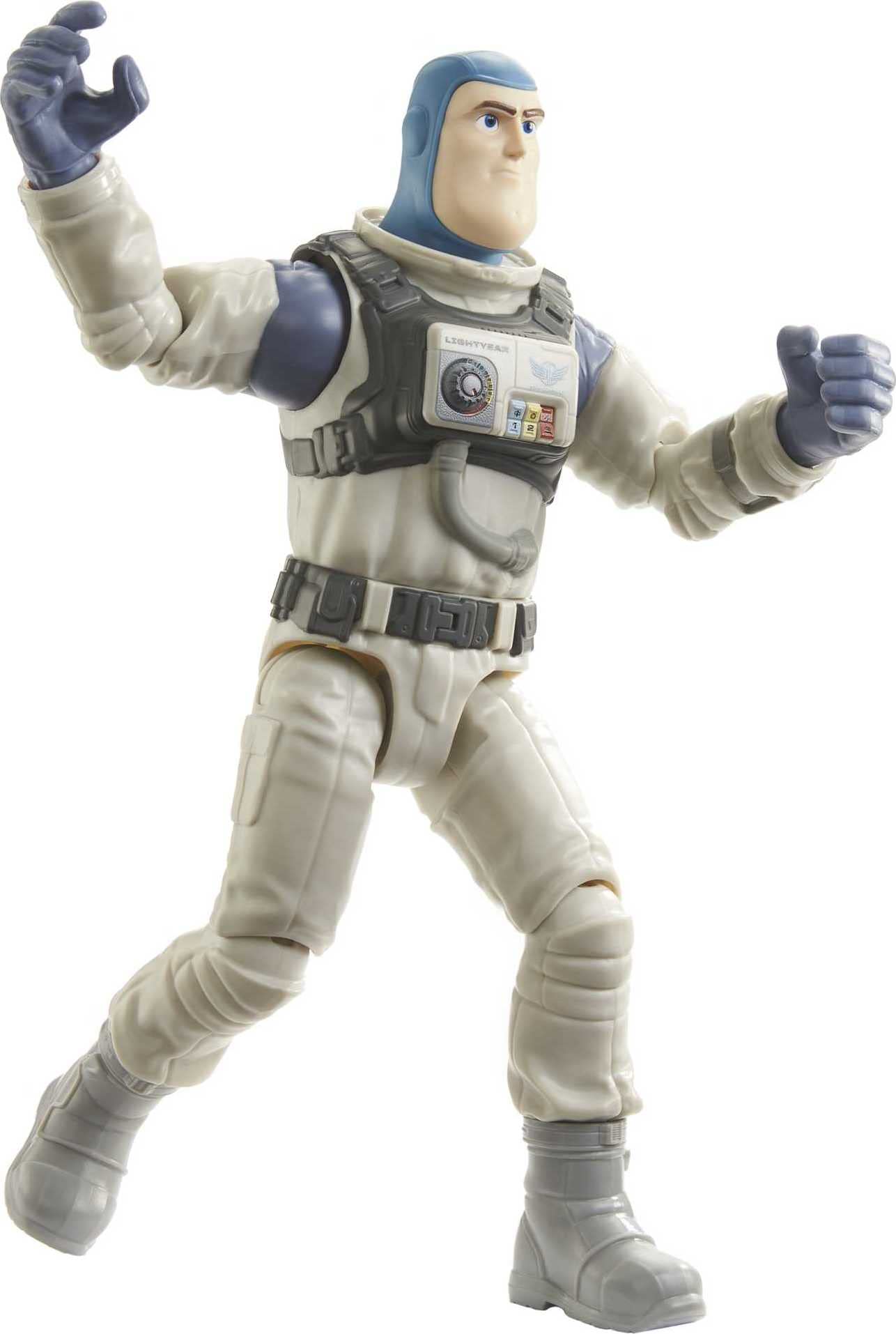 Mattel Buzz Lightyear XL-01 figure front view for imaginative space adventures.