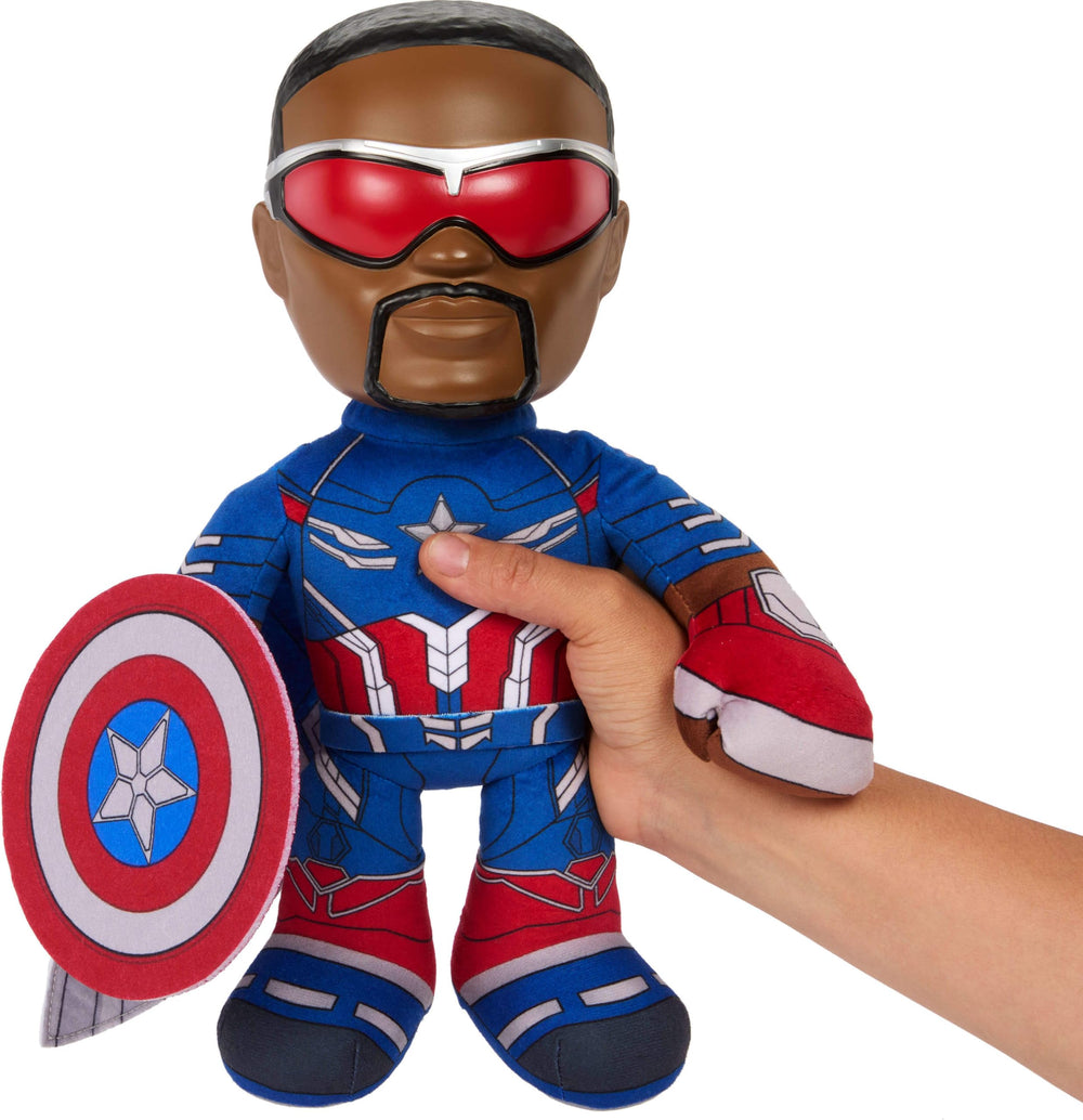 Mattel Captain America Brave New World plush wearing sunglasses for cool play