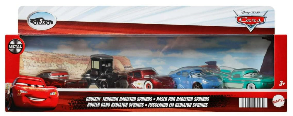 Mattel Cars 3 Cruisin Through Radiator Springs 5 Pack for imaginative play and display.