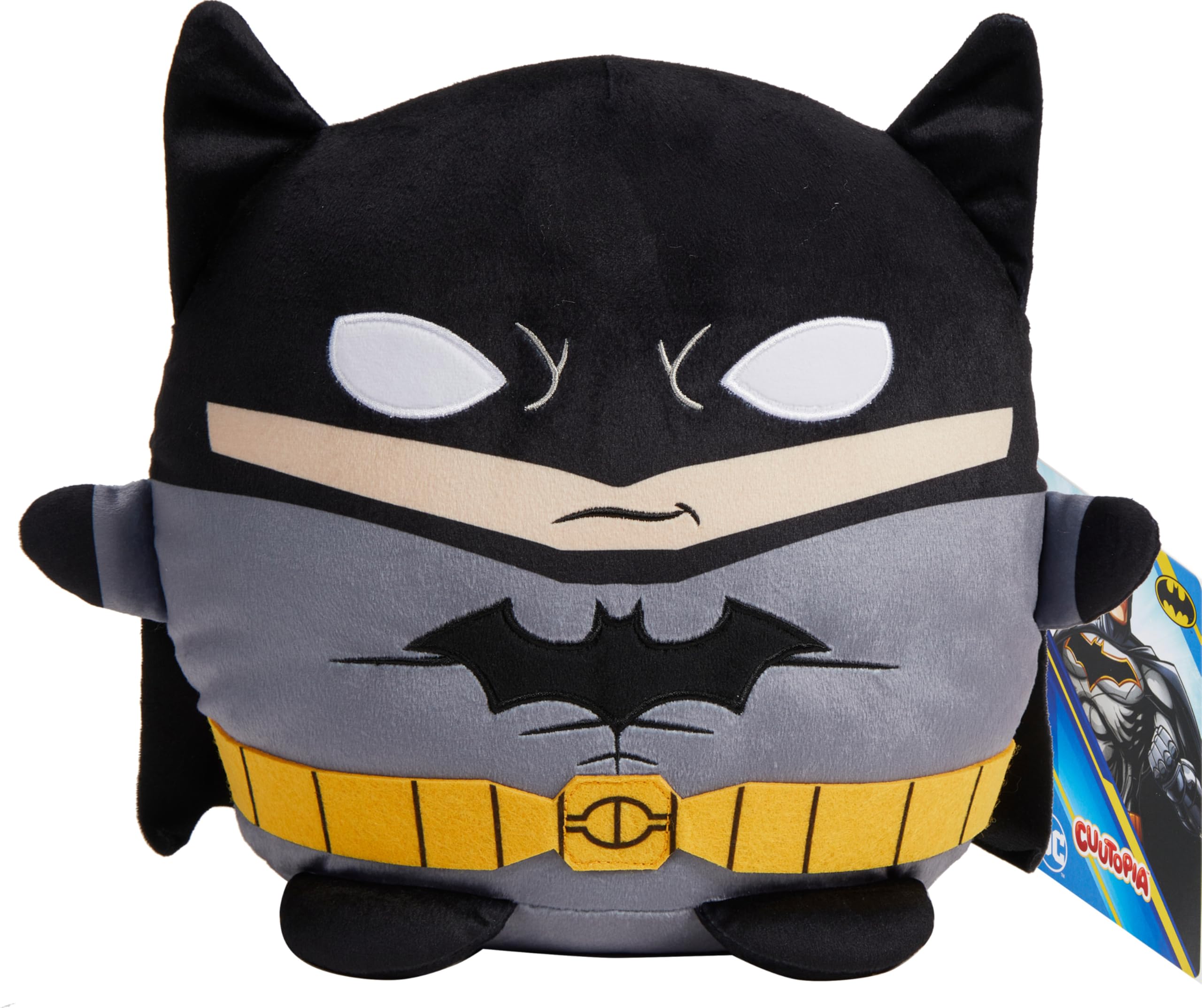 Mattel Cuutopia Batman plush toy packaging, perfect gift for fans and collectors