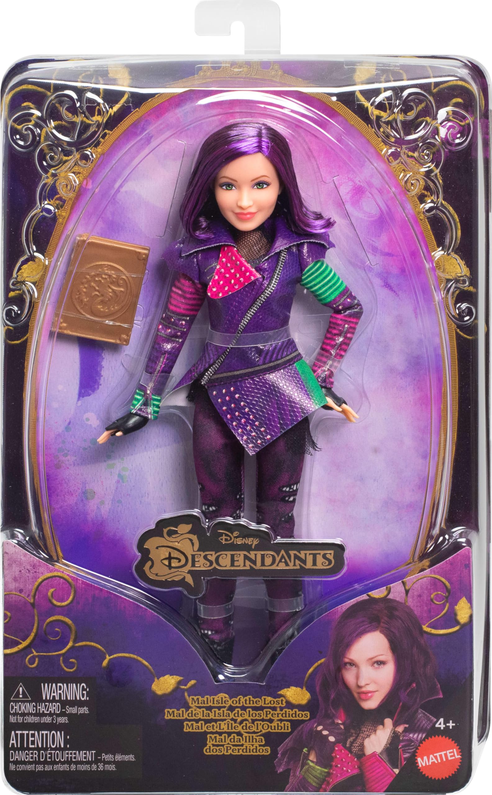 Mattel Descendants Mal is ideal for shelf display.