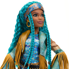 Uma fringe jacket detail from Rise of Red, great for dress-up play and fashion scenes.