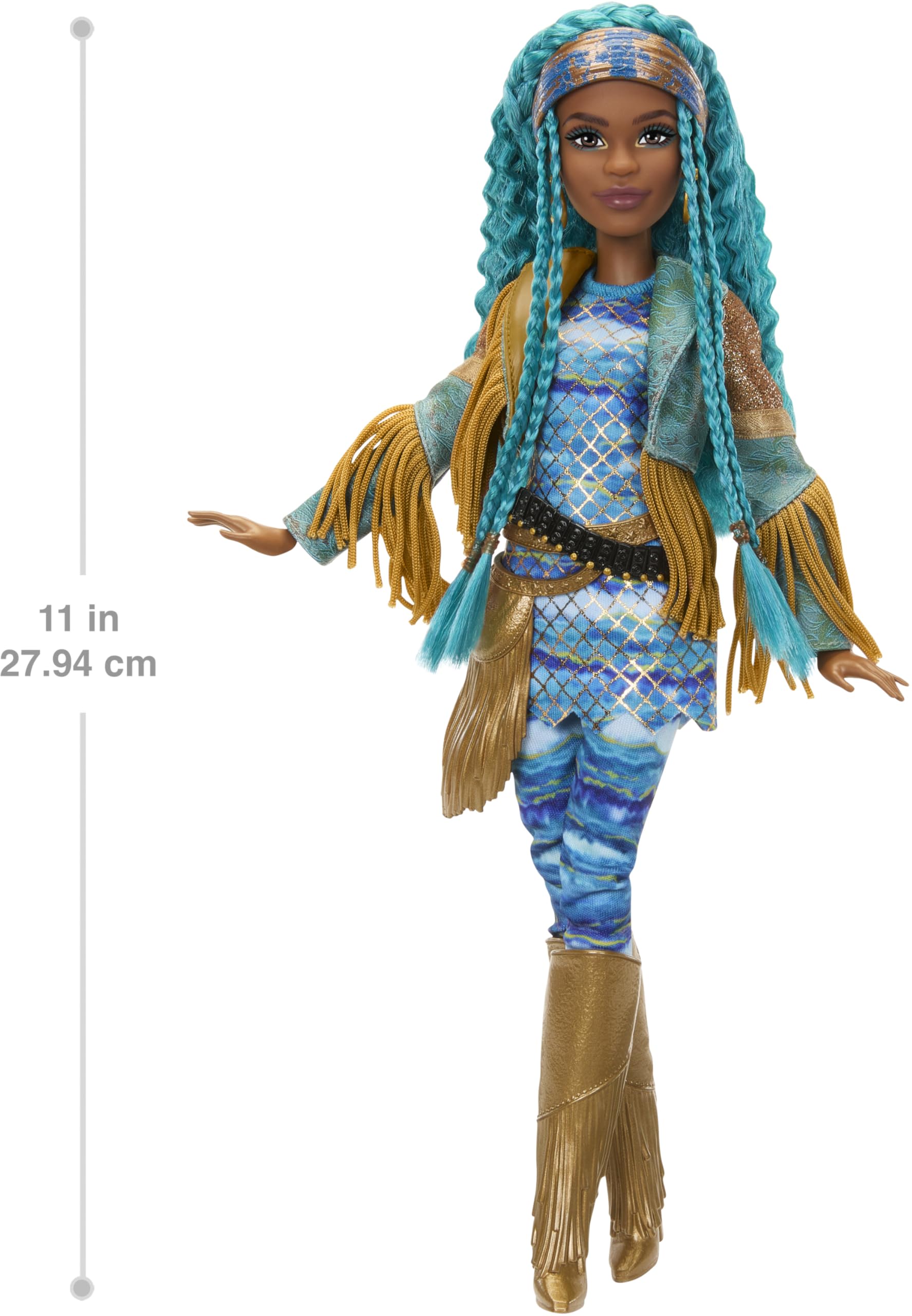 Uma doll knee-high boots ready for action poses and dynamic play.