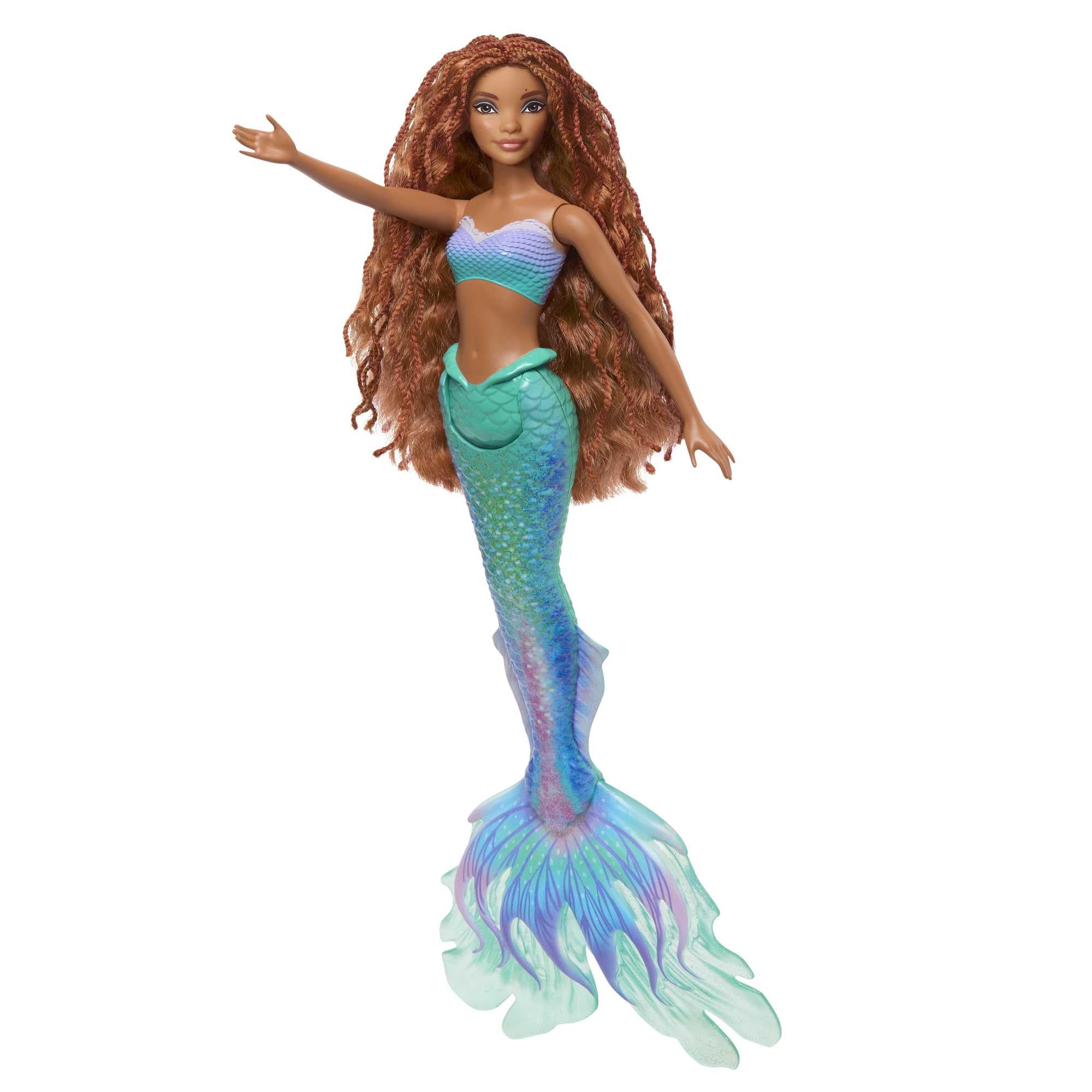 Vibrant colors and glitter details make this doll a great gift idea