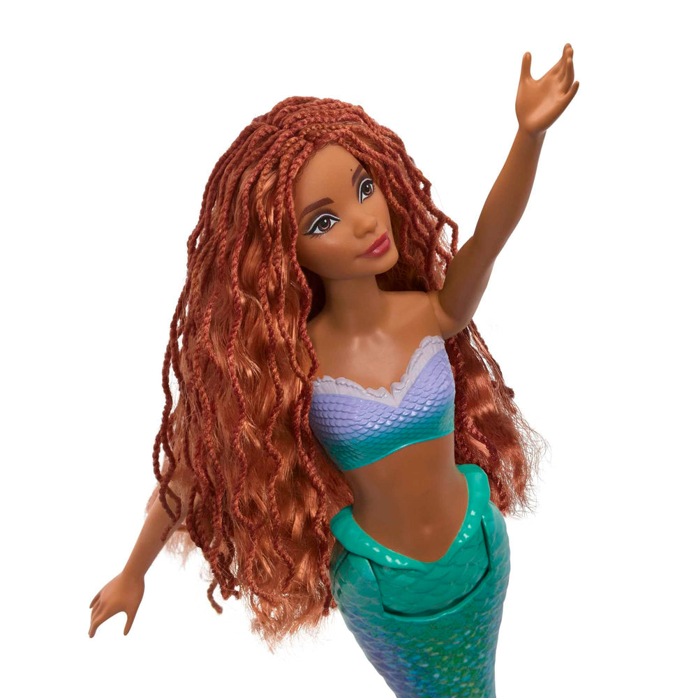 Ariel's long red hair styled for creative looks
