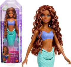Mattel Ariel mermaid doll with sparkling fin for imaginative adventures.