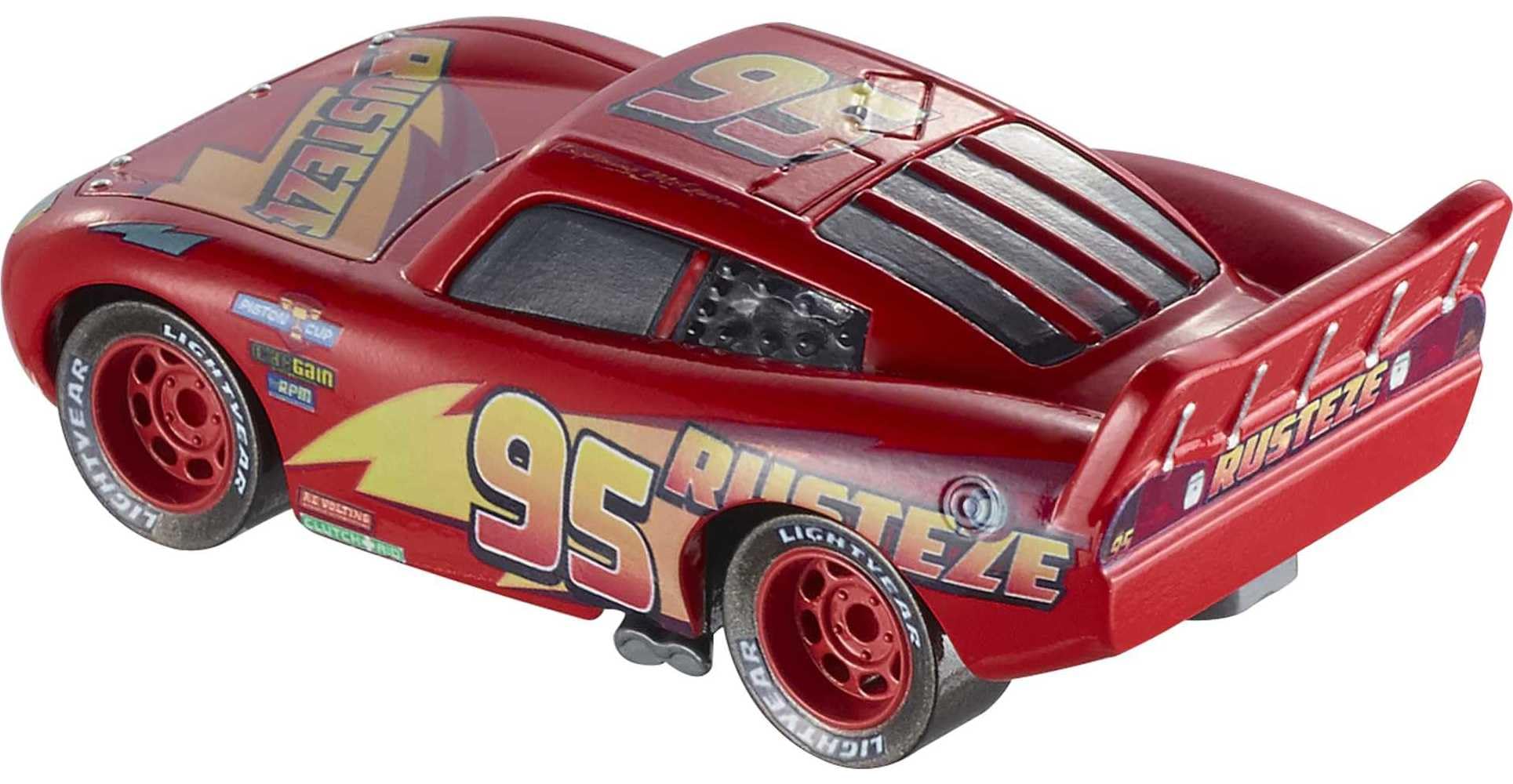 Mattel Disney Cars 3 Lightning McQueen side view die-cast for display