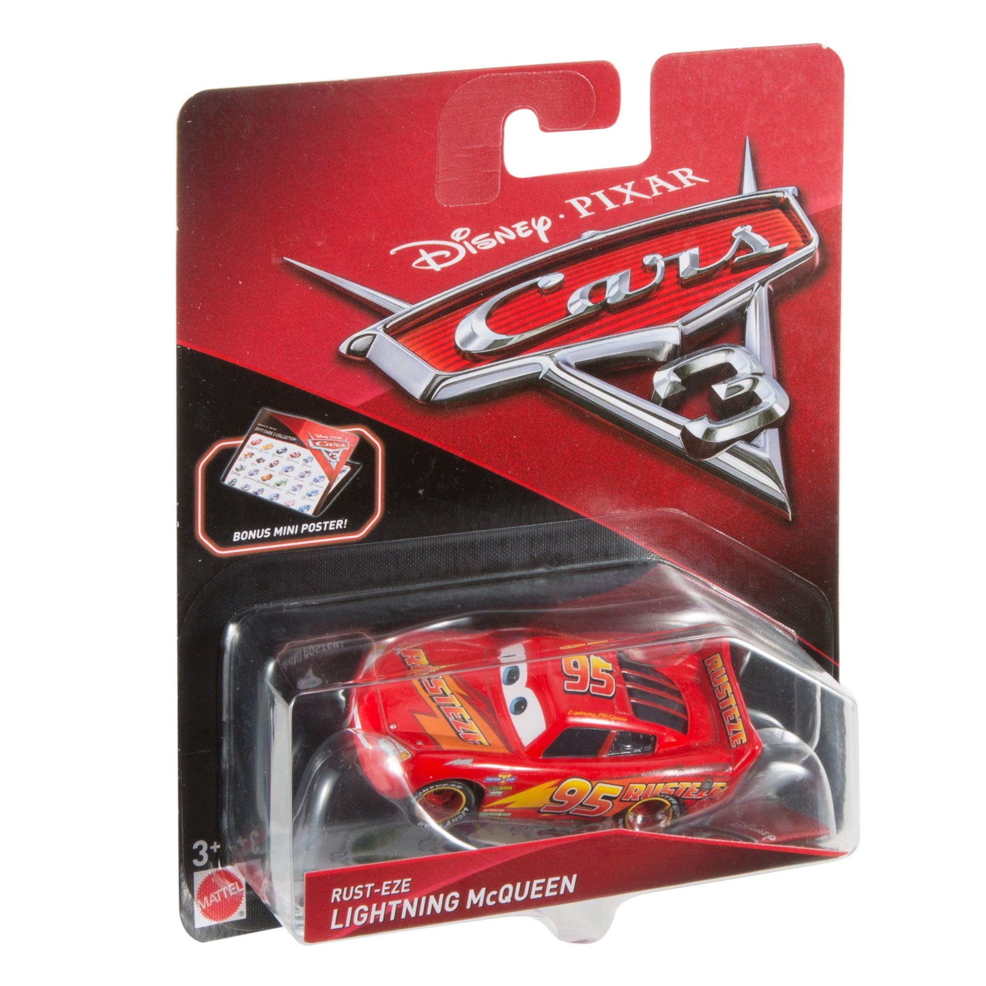 Mattel Lightning McQueen die-cast ready for action on the track with durable build