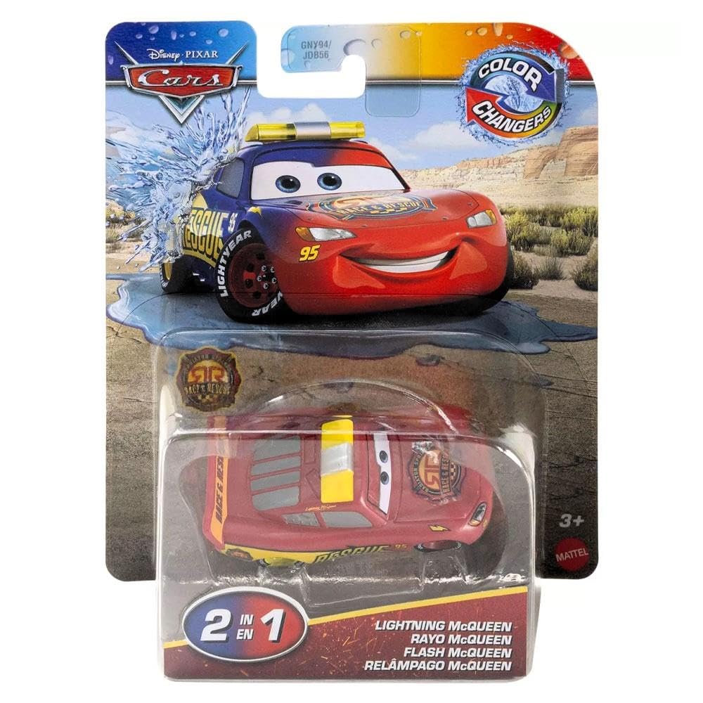 Mattel Disney Cars Color Changers display-ready collectible lineup