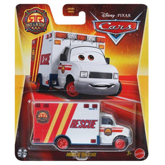 Mattel Disney Cars Morgan Martins ambulance front view for immersive storytelling