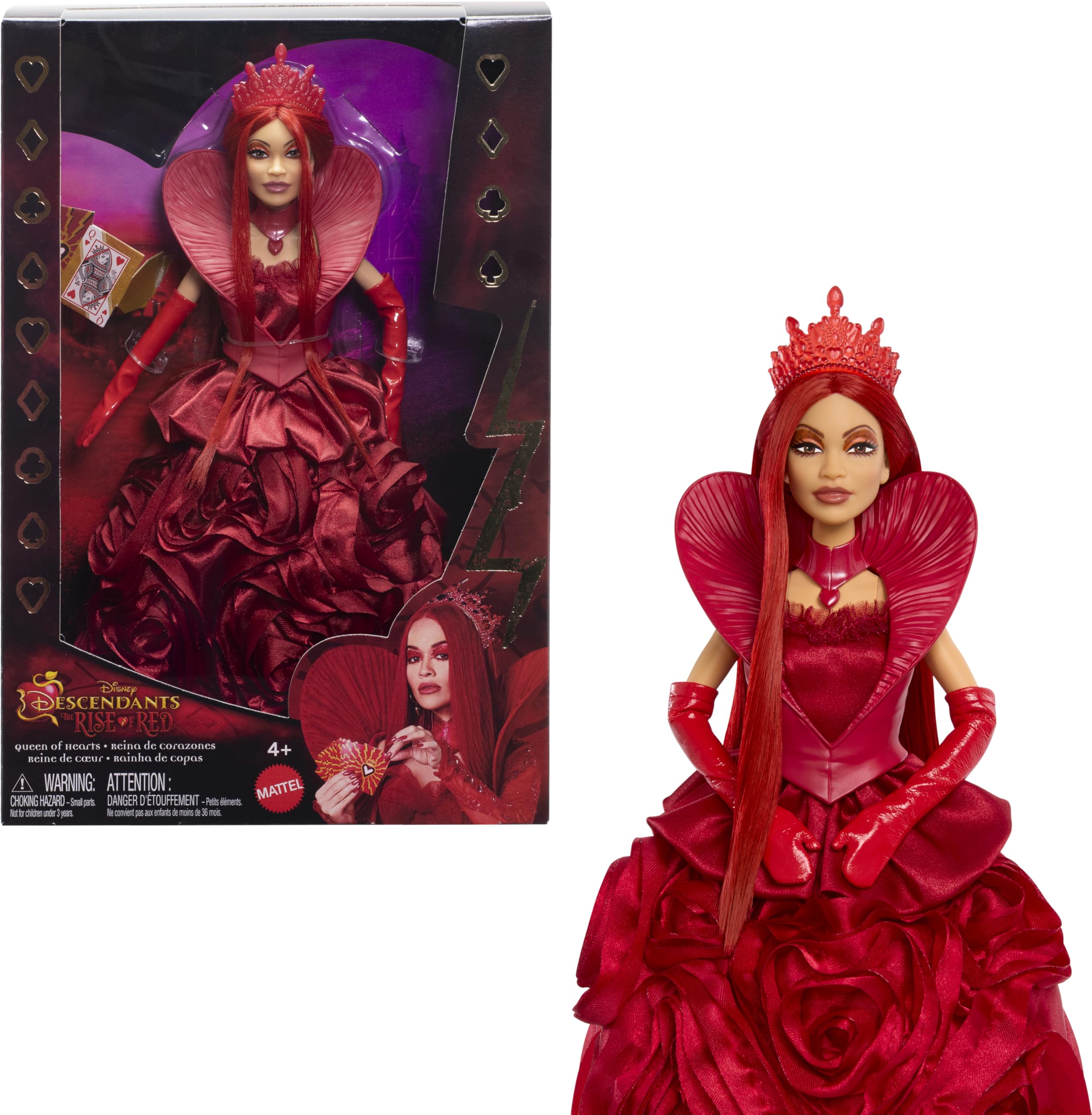Mattel Queen of Hearts doll ready for display or imaginative play.