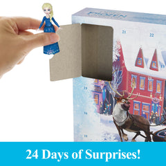 Mattel Disney Frozen Advent Calendar: moldable sand for snowy scene creation.