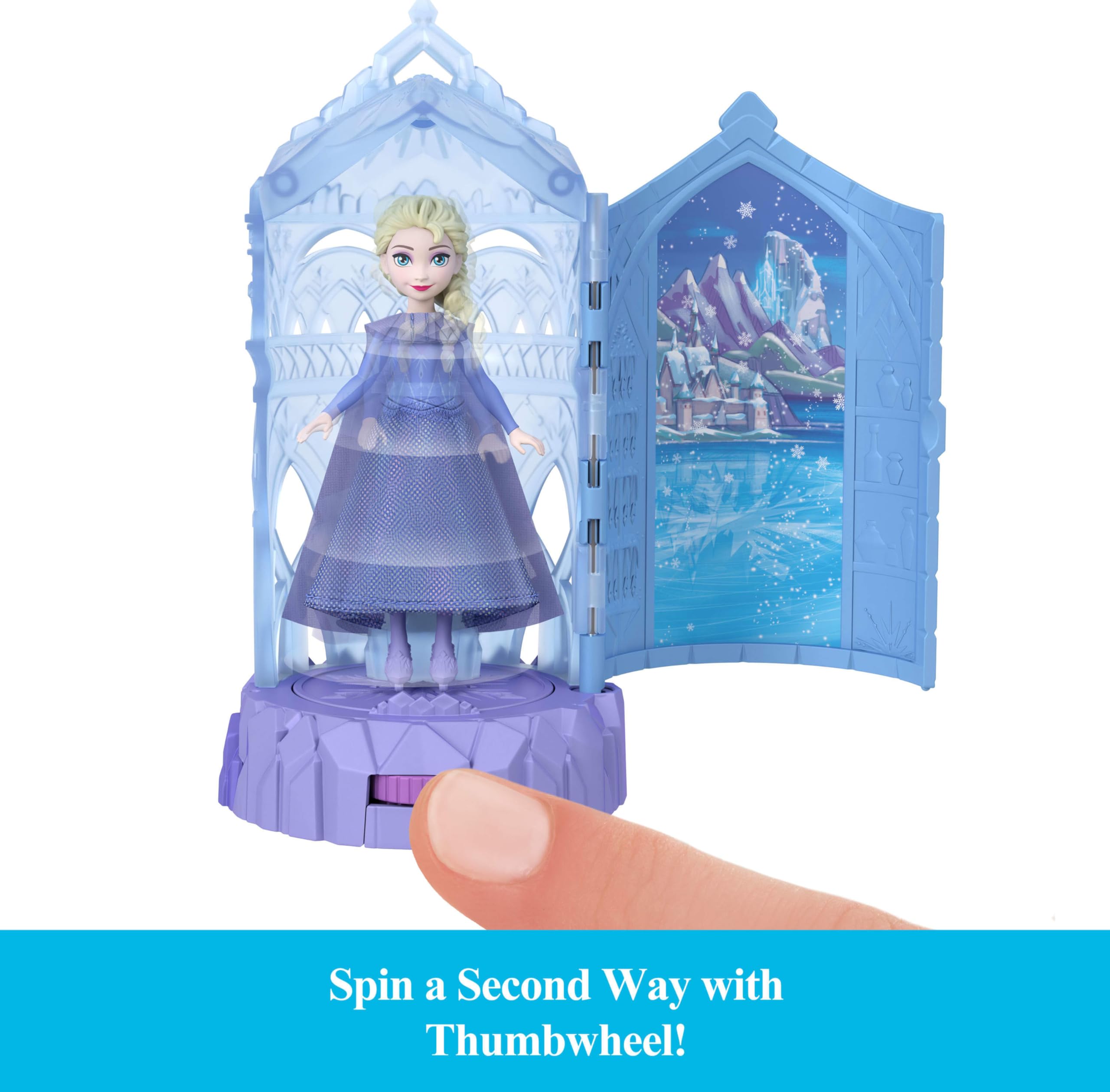 Mattel Disney Frozen Anna and Elsa dolls in iconic outfits.