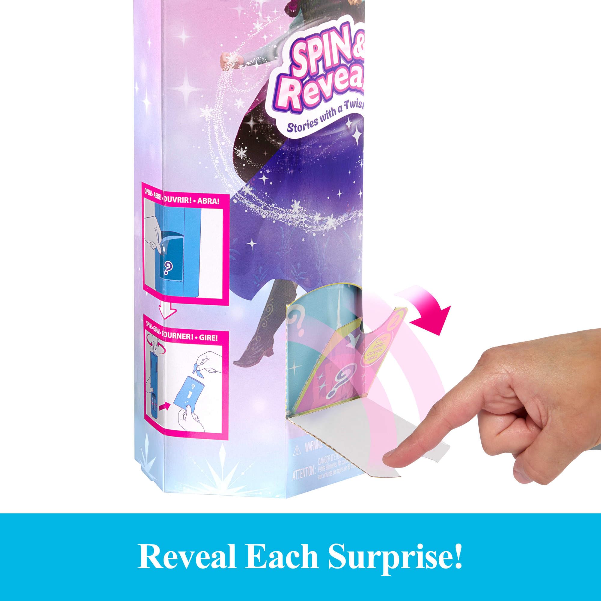 Mattel Disney Frozen Anna Spin & Reveal accessories set includes shoes, fan and removable skirt