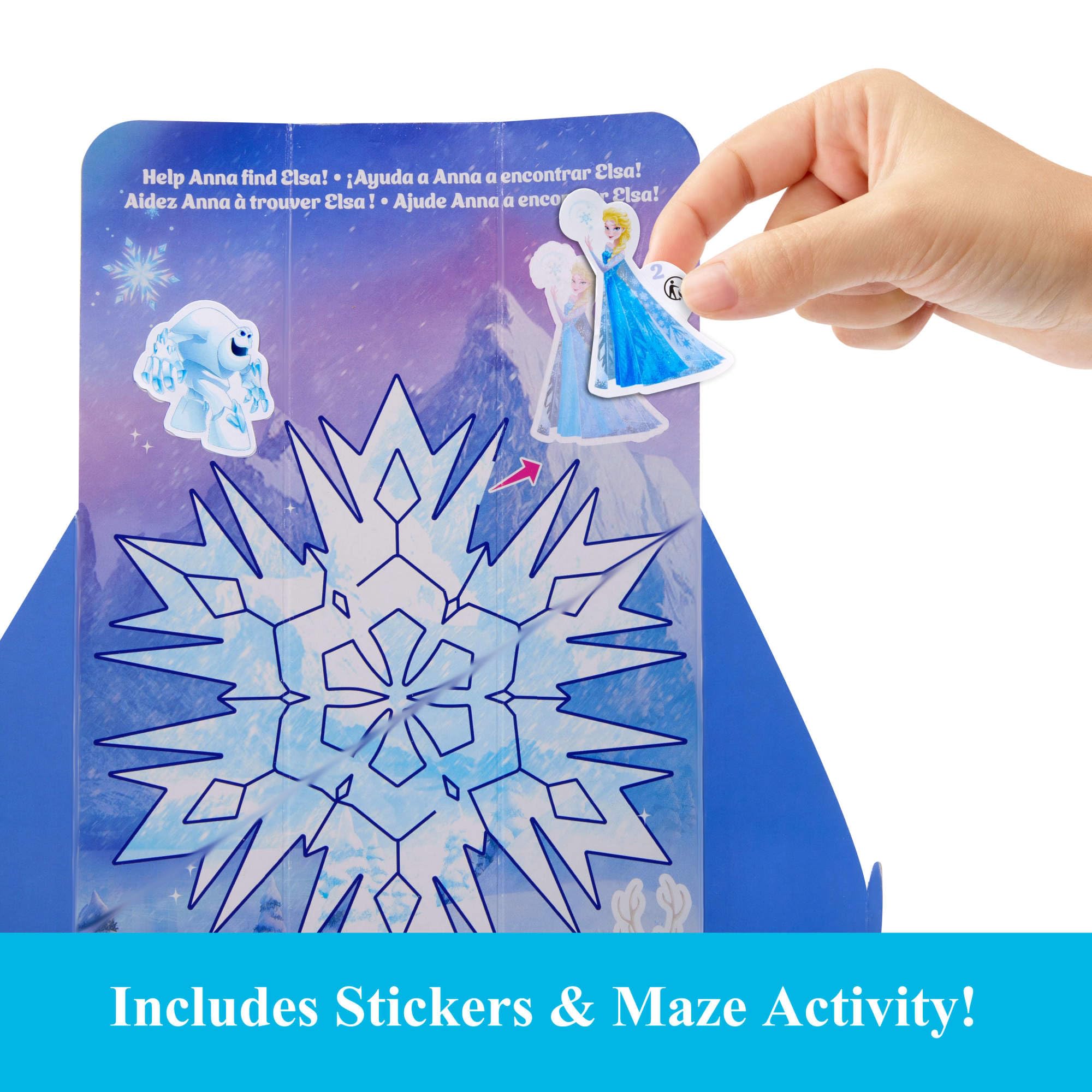 Mattel Disney Frozen Anna Spin & Reveal stickers and maze for decorating the play scene
