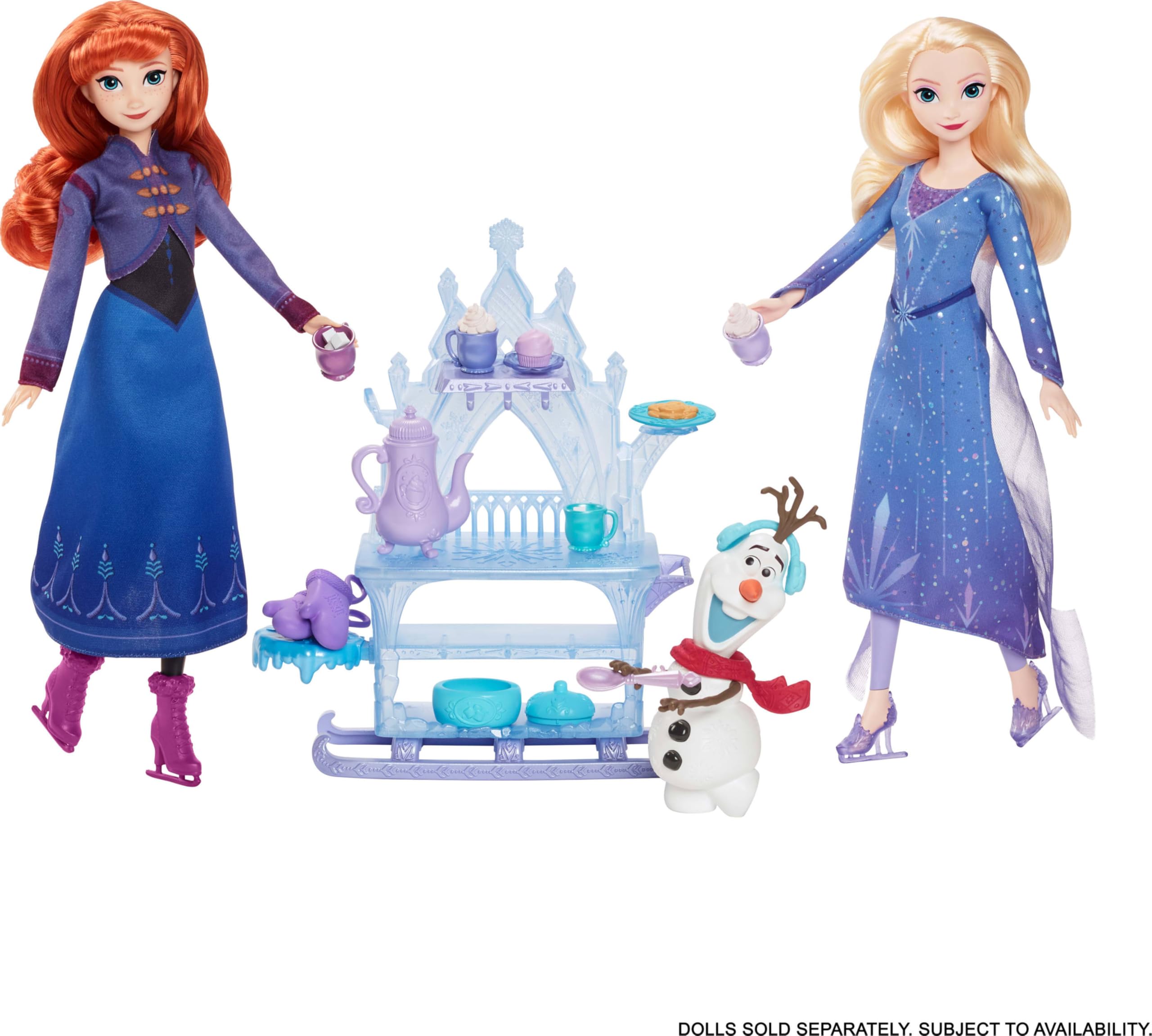 Olaf cookies plate for festive snack time play in Arendelle