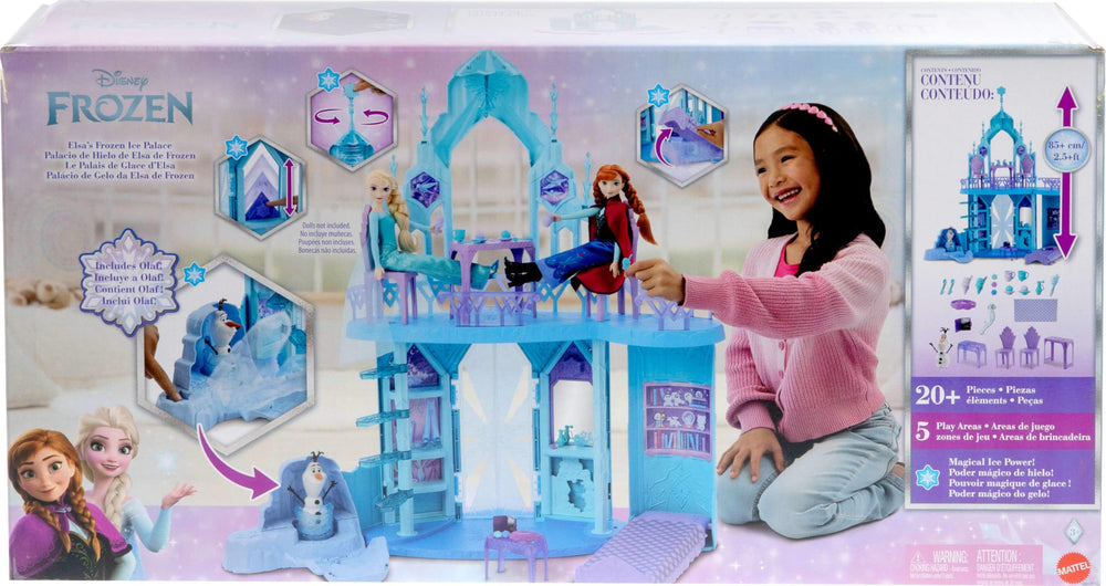 Mattel Disney Frozen Elsa Ice Palace accessories expand scenes with furniture and treats