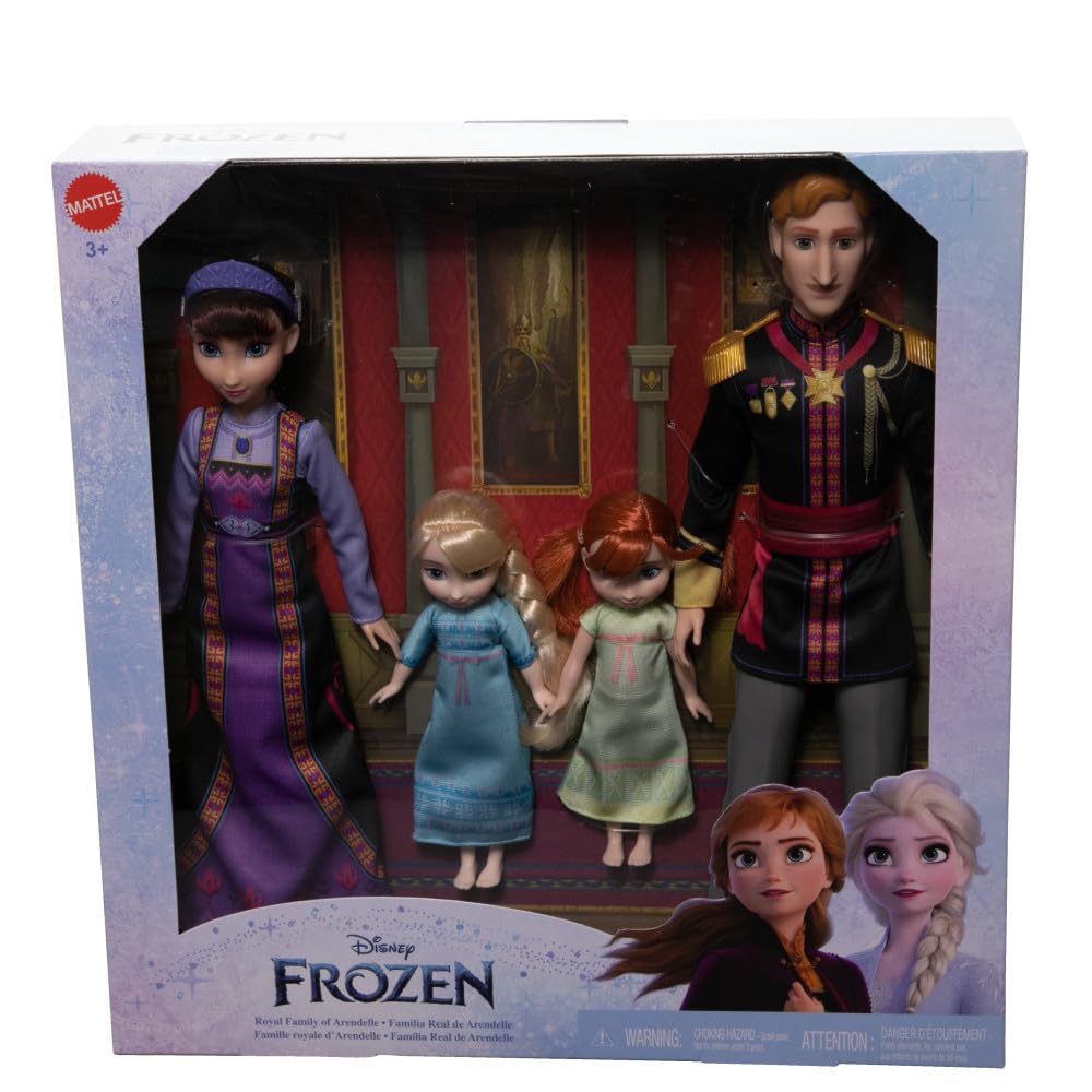 Mattel Disney Frozen royal family dolls pack for storytime adventures