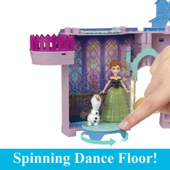 Ballroom with spinning dance floor in Mattel Disney Frozen Storytime Stackers for dynamic pretend moments