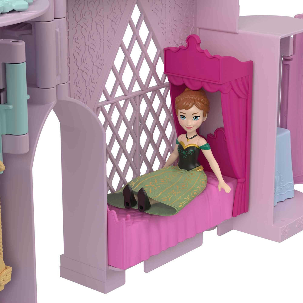 Swing area within Anna's Arendelle Castle for playful movement with Anna and Olaf