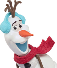 Olaf treat sled cart in motion for pretend town deliveries