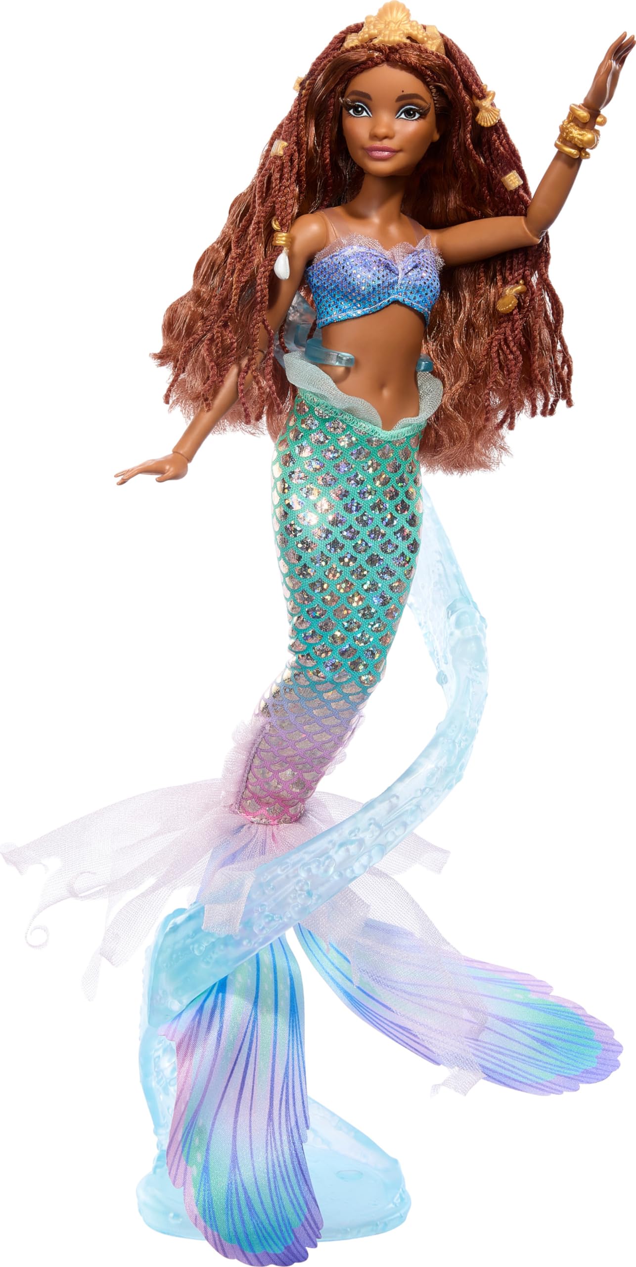 Mattel Ariel on whirlpool display stand for dynamic sea-life posing