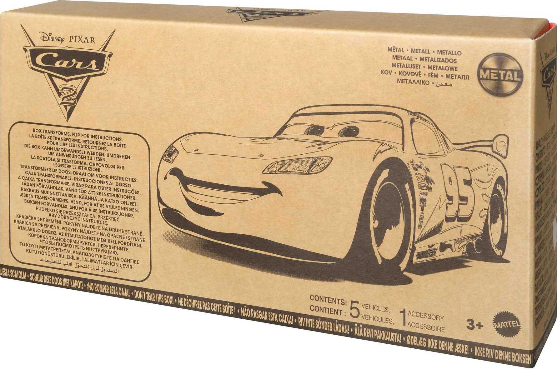 Mattel Disney Pixar Cars 2 tool cart accessory for setup and organization.