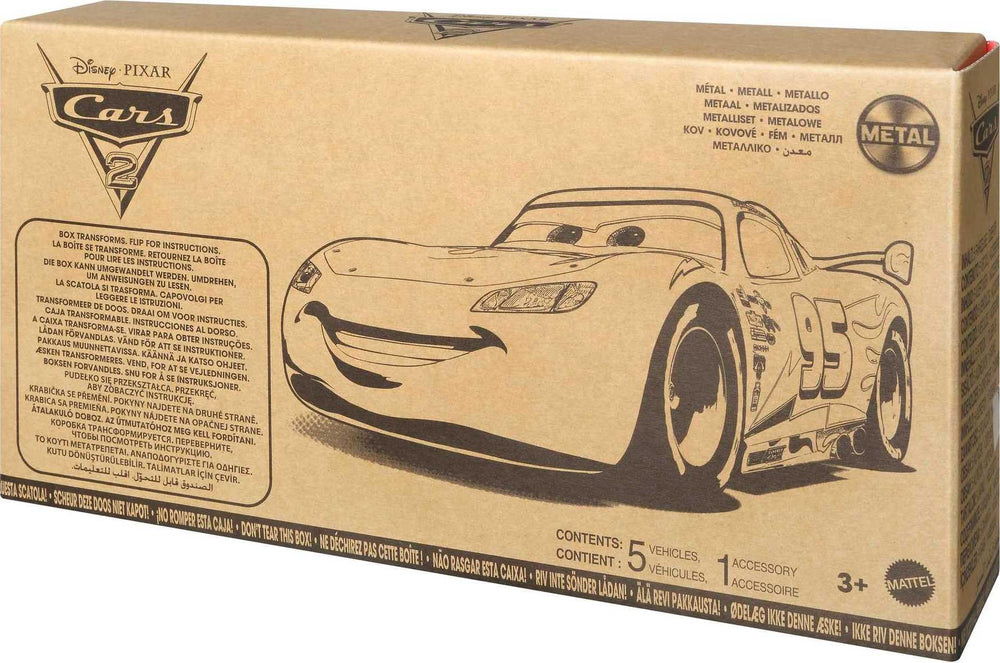 Mattel Disney Pixar Cars 2 tool cart accessory for setup and organization.