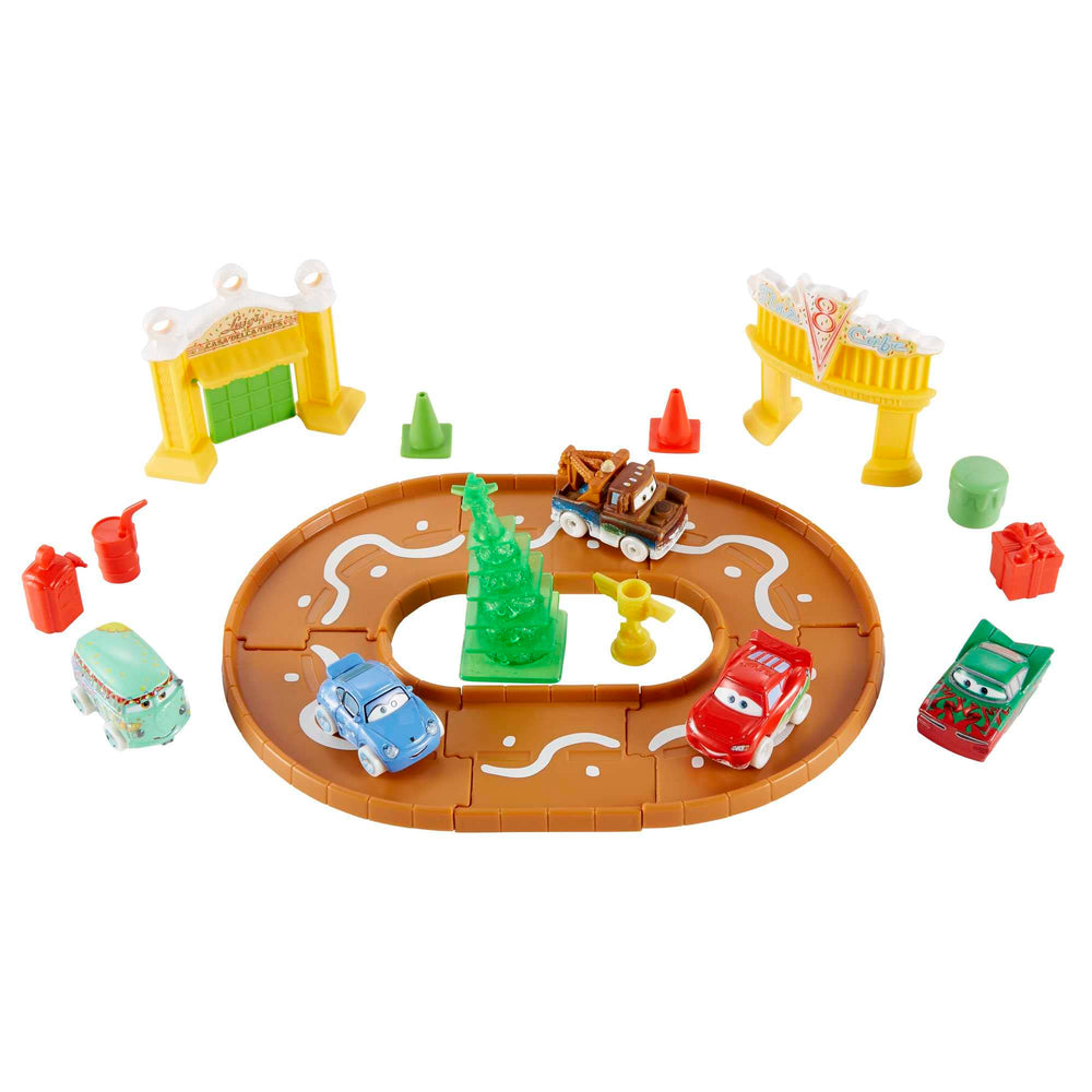 Flo's Café storefronts included in the Mattel Disney Cars Advent Calendar playset.