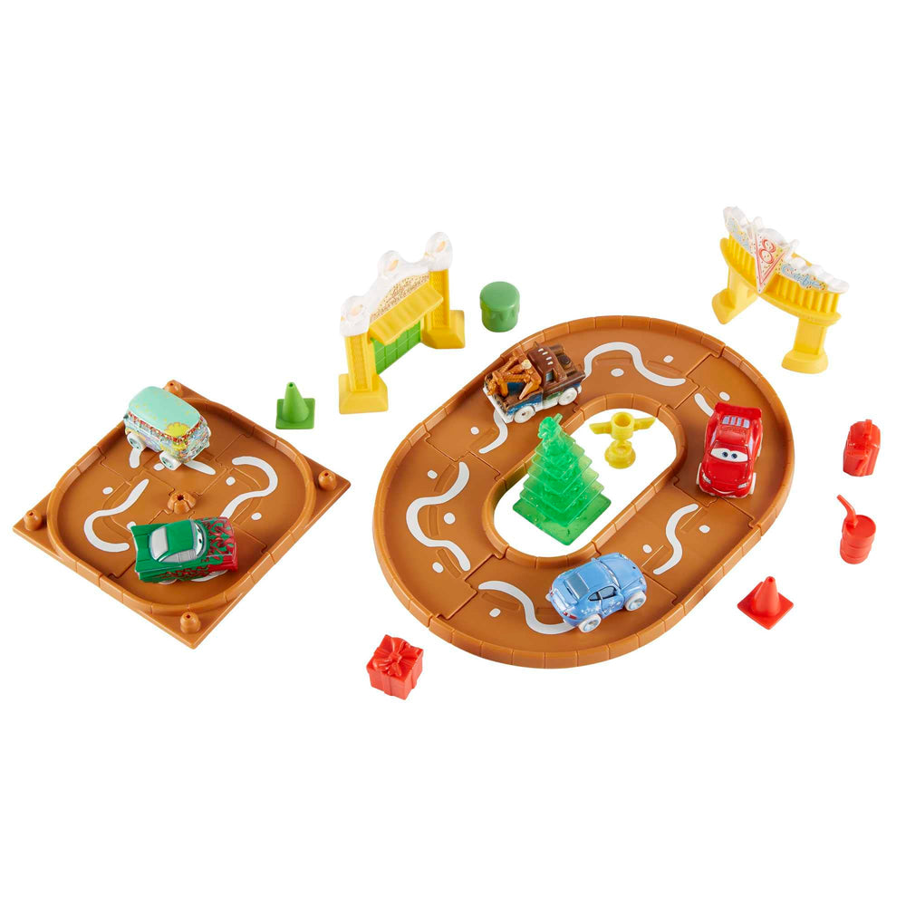 Five mini cars from the Mattel Disney Cars Advent Calendar for daily play.