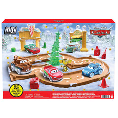 Mattel Disney Cars Advent Calendar front-pack with five mini cars for daily surprises.