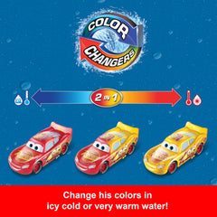 Mattel Disney Pixar Cars Color Changers ice water reset reverts to original color.