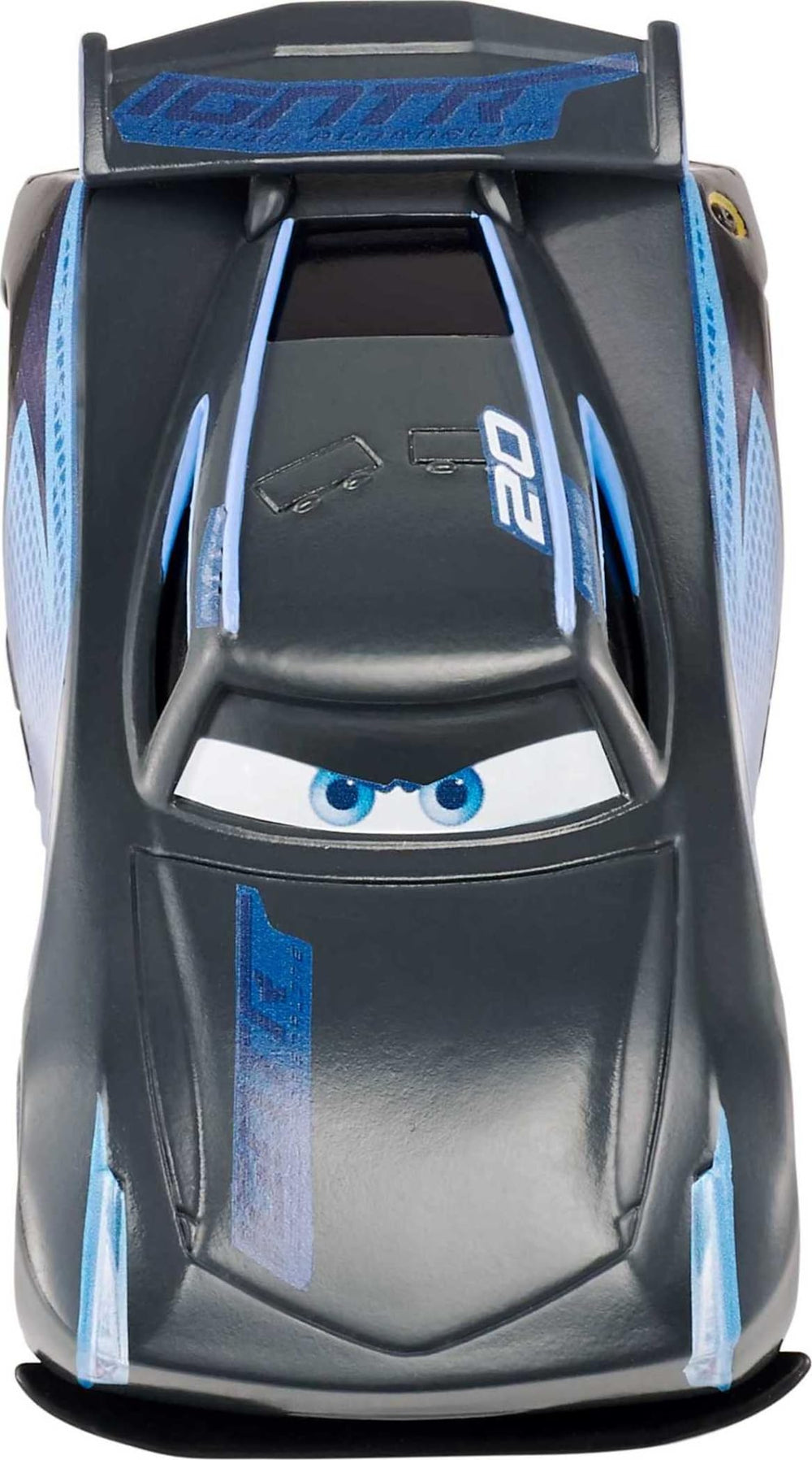 Mattel Disney Pixar Cars Jackson Storm die-cast, detailed pose for dynamic storytelling.