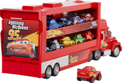 Kids load and unload minis on the ramp for imaginative scenarios.