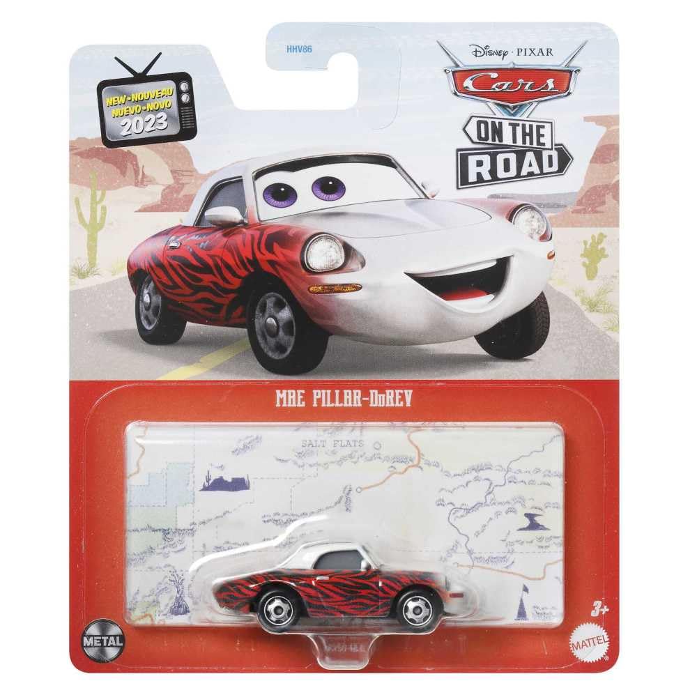 Mattel Disney Pixar Cars Mae Pillar-DuRev supports road trip imaginative play